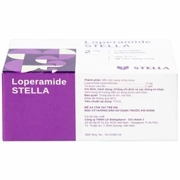 Viên nang cứng Loperamide Stella 2mg giảm tiêu chảy cấp (5 vỉ x 10 viên)