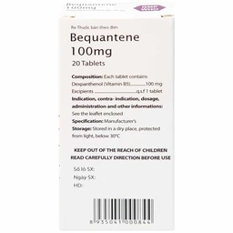 Thuốc Bequantene 100mg Mediplantex điều trị chứng rụng tóc lan tỏa (2 vỉ x 10 viên)