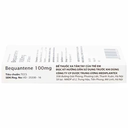 Thuốc Bequantene 100mg Mediplantex điều trị chứng rụng tóc lan tỏa (2 vỉ x 10 viên)