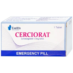 Thuốc tránh thai khẩn cấp Cerciorat 1.5mg Exeltis (1 viên)