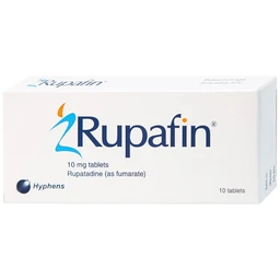 Thuốc Rupafin 10mg Hyphens điều trị viêm mũi dị ứng, nổi mày đay (1 vỉ x 10 viên)
