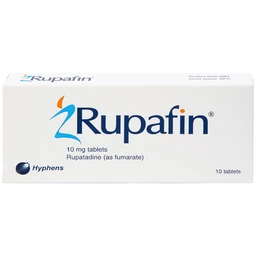 Thuốc Rupafin 10mg Hyphens điều trị viêm mũi dị ứng, nổi mày đay (1 vỉ x 10 viên)