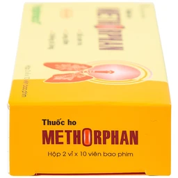 Thuốc ho Methorphan Traphaco cắt cơn ho, điều trị long đờm, chống dị ứng (2 vỉ x 10 viên)