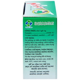 Thuốc rơ miệng Nyst 25.000IU OPC dự phòng và điều trị bệnh Candida miệng (10 gói)