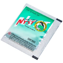 Thuốc rơ miệng Nyst 25.000IU OPC dự phòng và điều trị bệnh Candida miệng (10 gói)