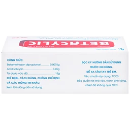 Thuốc mỡ bôi da Betacylic Mekophar điều trị bệnh vẩy nến, vảy da dầu (15g)
