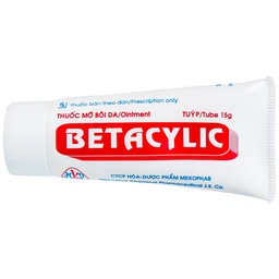 Thuốc mỡ bôi da Betacylic Mekophar điều trị bệnh vẩy nến, vảy da dầu (15g)