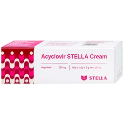 Kem bôi da Acyclovir Stella Cream (5g) điều trị nhiễm virus Herpes simplex