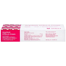 Kem bôi da Acyclovir Stella Cream (5g) điều trị nhiễm virus Herpes simplex