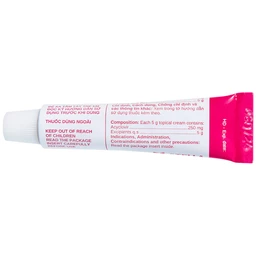 Kem bôi da Acyclovir Stella Cream (5g) điều trị nhiễm virus Herpes simplex