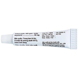 Kem bôi da Acyclovir Sinil điều trị nhiễm virus Herpes simplex (5g)