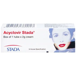 Kem bôi da Acyclovir Stada Cream điều trị nhiễm virus Herpes simplex (2g)