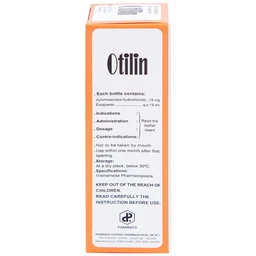 Thuốc xịt mũi Otilin 0.1% Pharbaco giảm ngạt mũi, sung huyết trong viêm mũi (15ml)