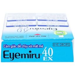 Thuốc nhỏ mắt Eyemiru 40 EX điều trị căng mắt, xung huyết kết mạc (15ml)