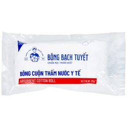 Bông cuộn thấm nước Bạch Tuyết 25g vệ sinh cá nhân và y tế