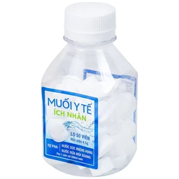 Muối y tế Ích Nhân (50 viên x 4.5g) dùng pha nước súc miệng, họng, rửa mũi