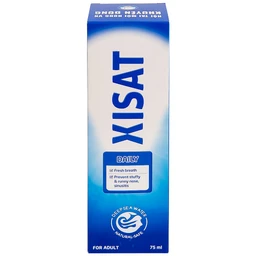 Xịt mũi Xisat người lớn 75ml làm sạch thông mũi