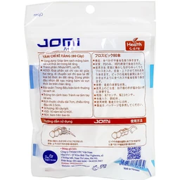 Tăm chỉ kẽ răng Jomi Disposable Flosser làm sạch mảng bám, vụn thức ăn trong kẽ răng (80 cây)