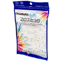 Tăm chỉ kẽ răng Okamura làm sạch mảng bám thức ăn dư thừa trong kẽ răng (90 cây) 