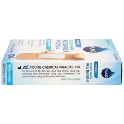 Băng cá nhân vải Plaid Ace Band-F 60x19mm (100 miếng) Young Chemical