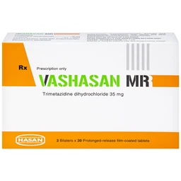 Thuốc Vashasan MR 35 Hasan điều trị đau thắt ngực (3 vỉ x 30 viên)