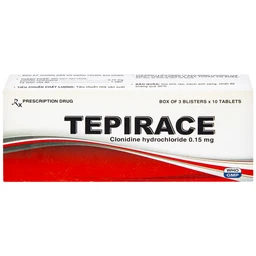 Thuốc Tepirace Davipharm điều trị tăng huyết áp (3 vỉ x 10 viên)