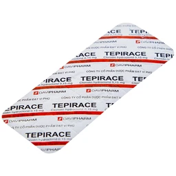 Thuốc Tepirace Davipharm điều trị tăng huyết áp (3 vỉ x 10 viên)