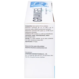 Hỗn dịch uống Grangel Shinpoong Deawoo điều trị viêm loét dạ dày - tá tràng cấp, mạn tính (20 gói)