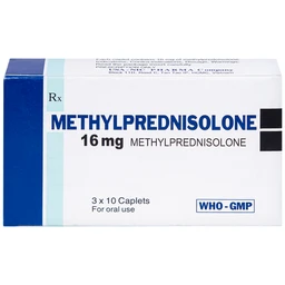 Thuốc Methylprednisolone 16mg Usa - Nic Pharma kháng viêm và ức chế miễn dịch, chống dị ứng (3 vỉ x 10 viên)
