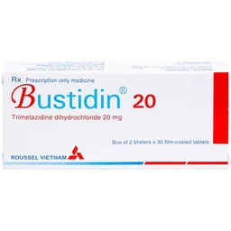 Thuốc Bustidin 20 Roussel điều trị đau thắt ngực ổn định (2 vỉ x 30 viên)