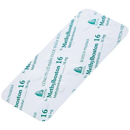 Thuốc Methylboston 16 Boston kháng viêm, điều trị suy tuyến thượng thận, viêm khớp, lupus ban đỏ (3 vỉ x 10 viên)