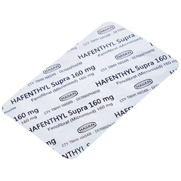 Thuốc Hafenthyl Supra 160mg Hasan điều trị tăng triglycerid máu (3 vỉ x 10 viên)