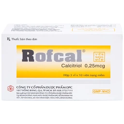 Thuốc Rofcal OPC ngăn ngừa và điều trị loãng xương (3 vỉ x 10 viên)