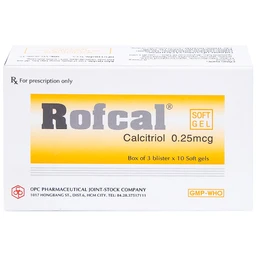 Thuốc Rofcal OPC ngăn ngừa và điều trị loãng xương (3 vỉ x 10 viên)