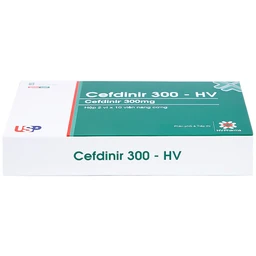Thuốc Cefdinir 300 - HV USP điều trị nhiễm khuẩn (2 vỉ x 10 viên)