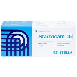 Thuốc Stadxicam 15 Stella điều trị thoái hóa khớp, viêm khớp dạng thấp (3 vỉ x 10 viên)
