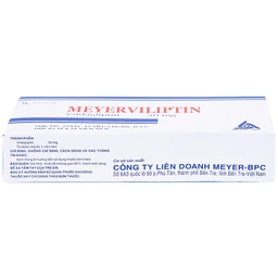 Viên nén Meyerviliptin 50mg Meyer-BPC hỗ trợ chế độ ăn kiêng, kiếm soát đường huyết (3 vỉ x 10 viên)