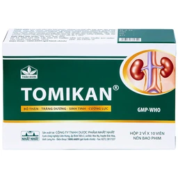 Thuốc Tomikan Nhất Nhất bổ thận, tráng dương, sinh tinh (2 vỉ x 10 viên)