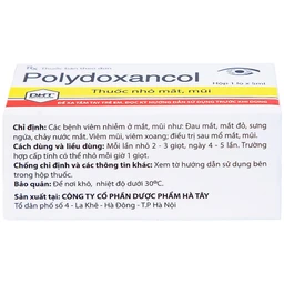 Thuốc nhỏ mắt, mũi Polydoxancol Hataphar điều trị viêm nhiễm mắt và mũi (5ml)