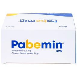 Cốm Pabemin 325 Pharimexco điều trị sốt từ nhẹ đến vừa, cảm lạnh, ho, sổ mũi (30 gói)