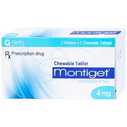 Thuốc Montiget 4mg Getz điều trị hen phế quản mạn tính (2 vỉ x 7 viên)