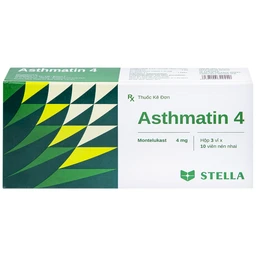 Viên nhai Asthmatin 4 Stella phòng và điều trị hen suyễn, giảm viêm mũi dị ứng (3 vỉ x 10 viên) 3