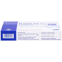 Thuốc Flodicar MR 5mg Pymepharco điều trị tăng huyết áp (3 vỉ x 10 viên)