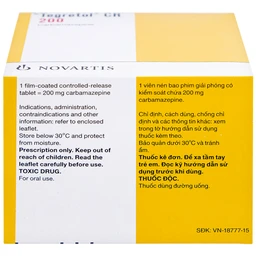 Thuốc Tegretol CR 200 điều trị bệnh động kinh (5 vỉ x 10 viên)