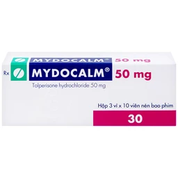 Viên nén Mydocalm 50mg Gedeon điều trị triệu chứng co cứng cơ sau đột quỵ (3 vỉ x 10 viên)
