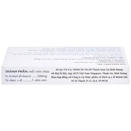 Thuốc Taginyl 500mg Thành Nam điều trị triệu chứng cơn chóng mặt (2 vỉ x 10 viên)