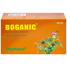 Thuốc Boganic Traphaco bổ gan, hỗ trợ điều trị suy giảm chức năng gan (5 vỉ x 20 viên)