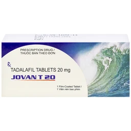 Viên nén Jovan T 20 Cadila điều trị rối loạn cương dương (1 vỉ x 1 viên)