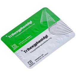 Thuốc Trihexyphenidyl Pharmedic điều trị phụ trợ hội chứng Parkinson (5 vỉ x 20 viên)