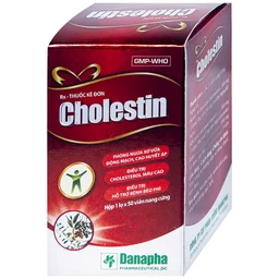 Thuốc Cholestin Danapha phòng ngừa xơ vữa động mạch, cao huyết áp (50 viên)